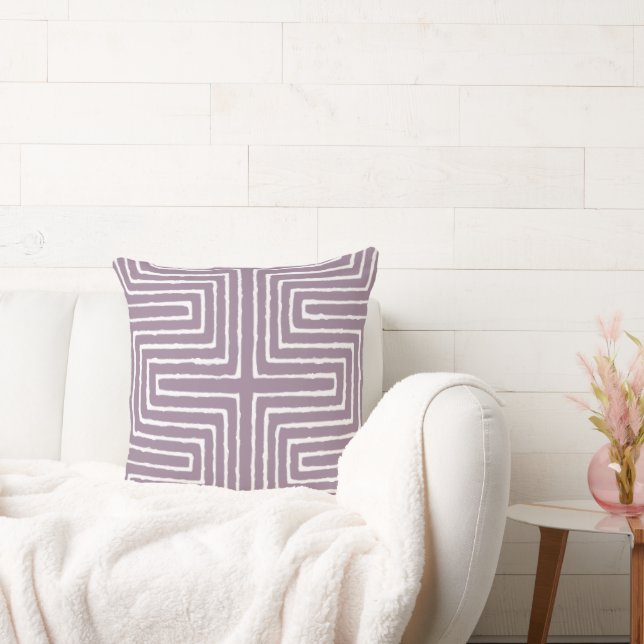 Almofada Tribal Maze Mud Cloth Pattern African (Sofá)