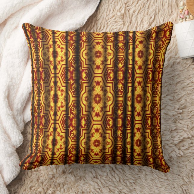 Almofada Tribunal Europeu Barroco Geométrico Scoll Floral (Cobertor)