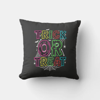Almofada Trick or Treat Desenho de Teia de Aranha de Hallow