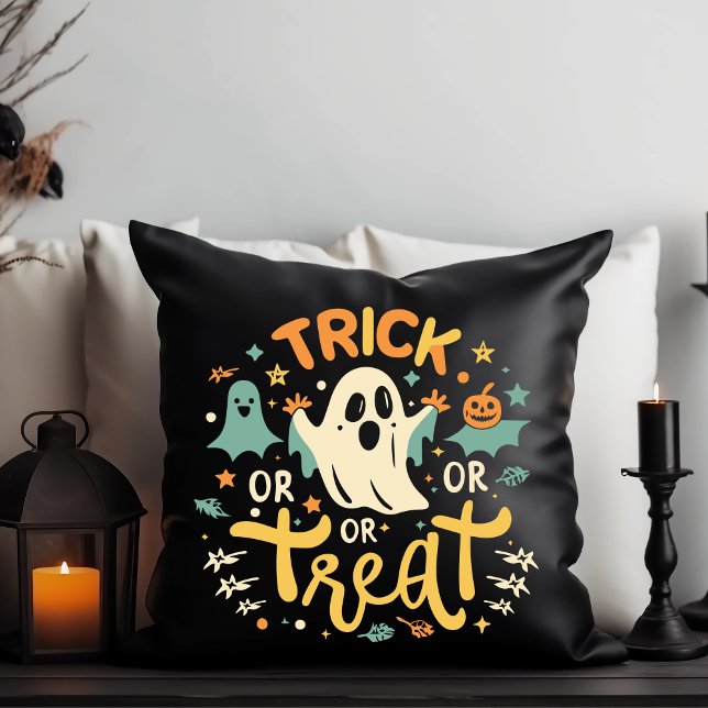 Almofada Trick or Treat Ghost Halloween (Criador carregado)