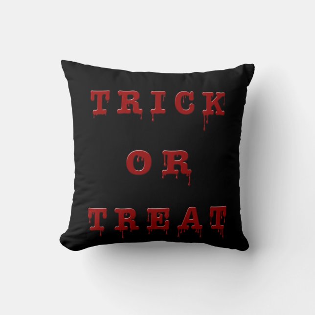 Almofada Trick ou Tratar Versão Sangrenta (Frente)