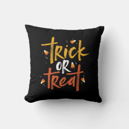 Almofada Trick ou Treine o Dia das Bruxas de Milho Doce