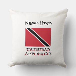 Almofada Trinidad e Tobago e Bandeira Personalizada de Trin
