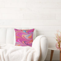 Trippy Pink e Orange Swirly Design