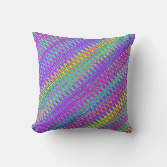 Almofada Trippy Zigzag Diagonal (Frente)