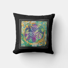 Triskele Celtic Watercolor Bohemian Yoga