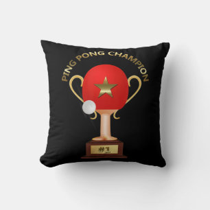 Almofada Troféu de campeão de pinos de Tênis mesa