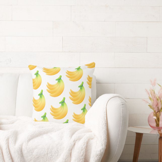 Almofada Tropical Divertido Fofo Verão Divertido Amarelo (Sofá)