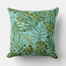 Tropical Fica Verde Com Travesseiro decorativo De 