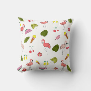 Almofada Tropical Flamingo Palm, Padrão