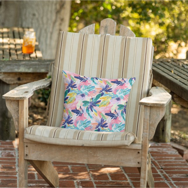 Almofada Tropical Floral Outdoor  (Cadeira)