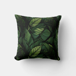 Almofada Tropical Green Leaves  Housewarming Gift