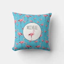Tropical Summer Pink Flamingo Pattern