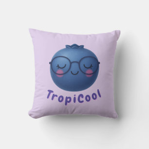 Almofada TropiCool Blueberry - Decor de Fruta bonito e sonh