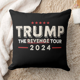 Almofada Trump A Turnê Vingança 2024 Vintage