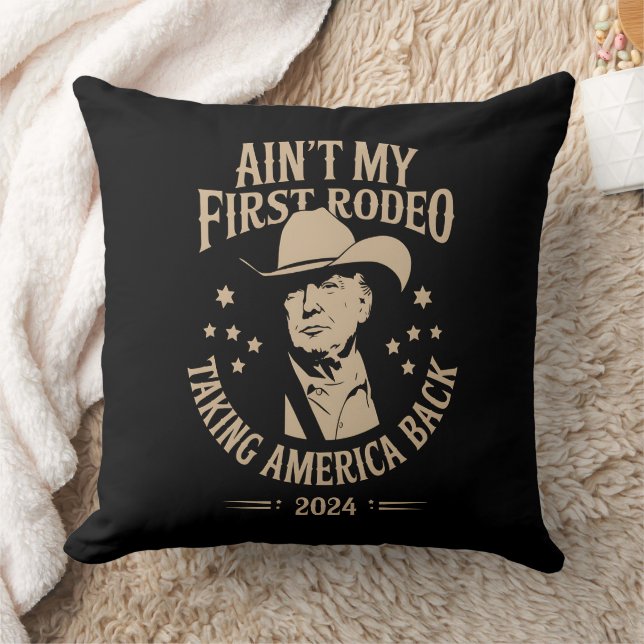 Almofada Trump Ain não é o meu primeiro cowboy americano (Cobertor)