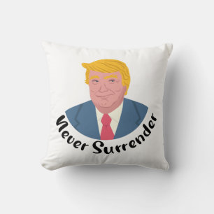 Almofada Trump Mugshot Nunca renderse