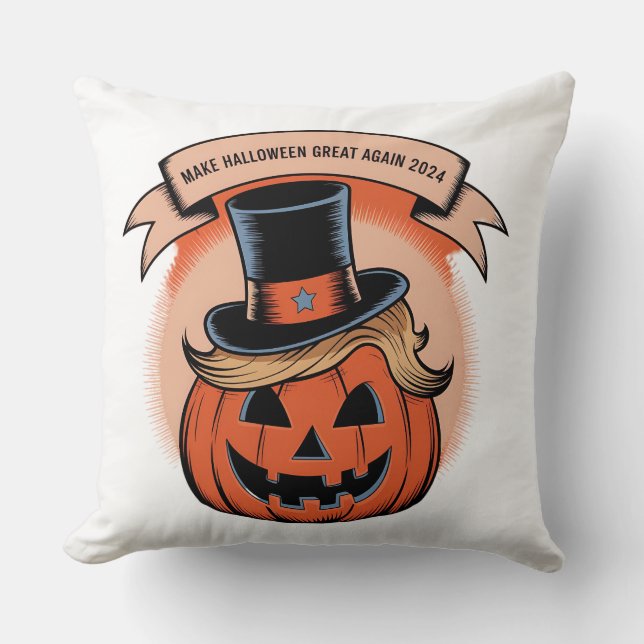 Almofada Trump Pumpkin Travesseiro decorativo: Novo Modelo  (Frente)