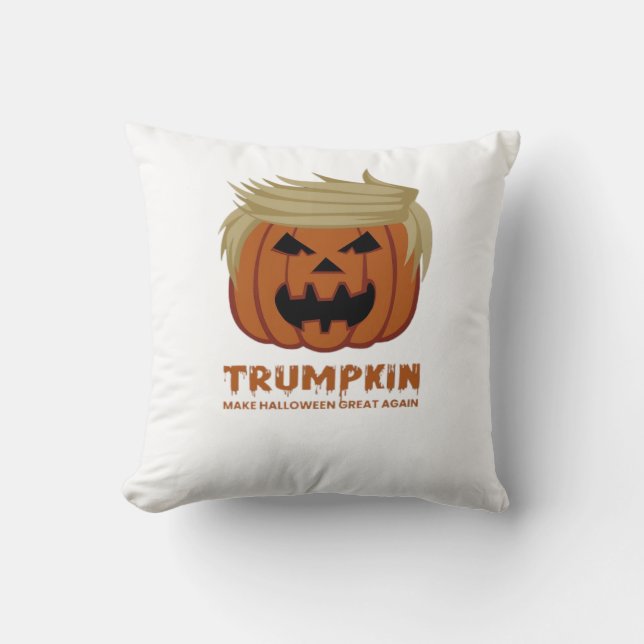 Almofada Trumpkin - Torne O Halloweens Excelente Novamente  (Frente)