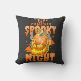 Almofada Truque ou Pumpkin Spooky Night