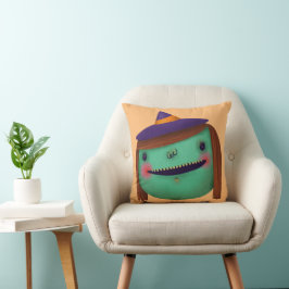 Almofada Truque ou tratamento de bruxas de Decoração do Dia