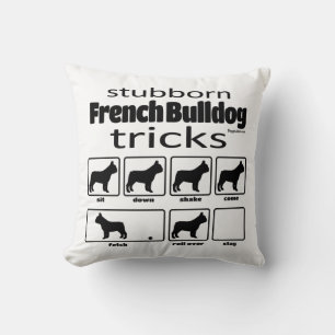 Almofada Truques de Bulldog Franceses Teimosos