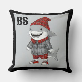 Almofada tubarão em Disguise Escocesa - tubarão-tartã charm