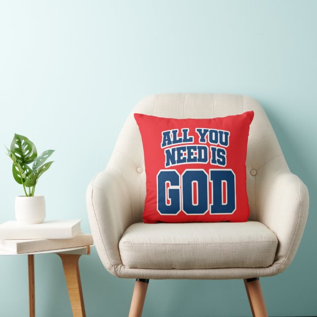 Almofada Tudo o que você precisa é Deus (Cadeira)