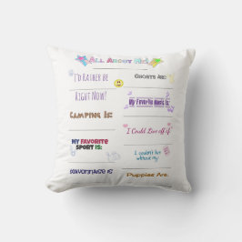 Almofada Tudo sobre mim Personalize-o