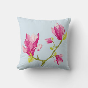 Almofada Tulip Magnolias em um Travesseiro decorativo
