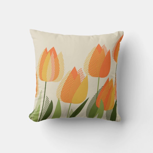 Almofada tulipa amarela (Frente)