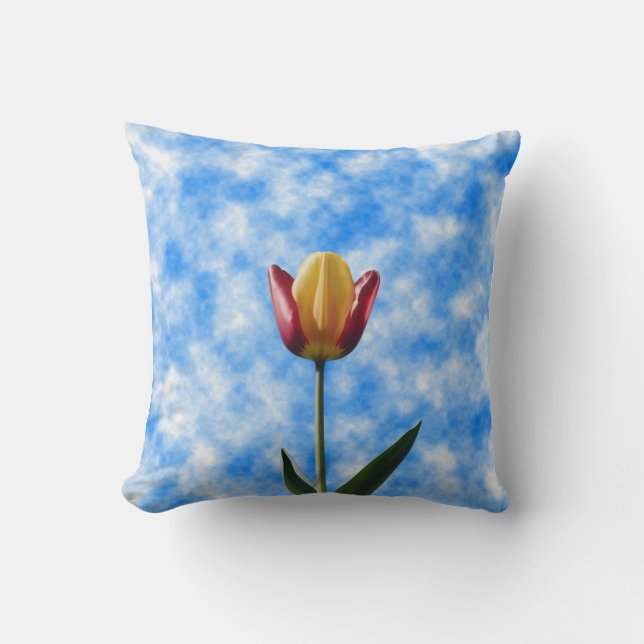 Almofada Tulipa vibrante (Frente)