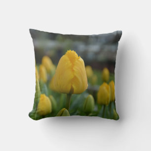 Almofada Tulipas amarelas no Travesseiro decorativo de camp