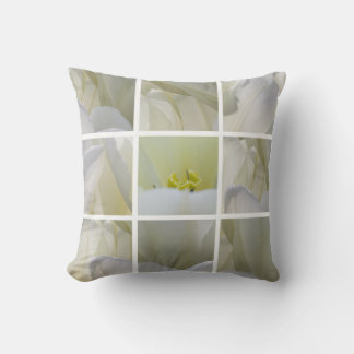 Almofada Tulipas Brancas ao Quadrado - Fotografia de Arte R