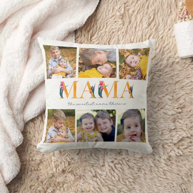 Almofada Tulipas de Fotografias Personalizadas da Mama Flor (Cobertor)
