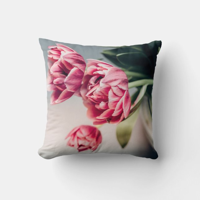 Almofada Tulipas em um vaso (Frente)