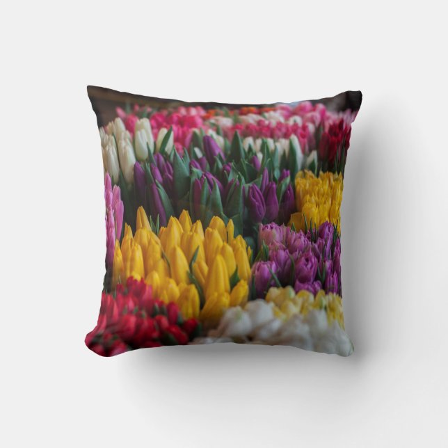 Almofada Túlipas Multicoloridas (Frente)