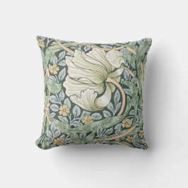 Almofada Tulipas Pimpernel Arte Botânica William Morris