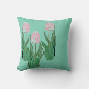 Almofada Tulipas Três Rosa