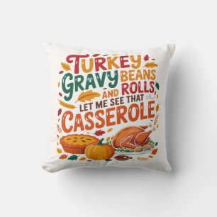 Almofada Turcos Feijões E Rolls Casserole Engraçados