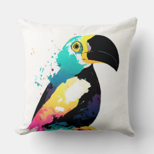 Almofada Turiano Natureza Selvagem Pintura De Cores Animais