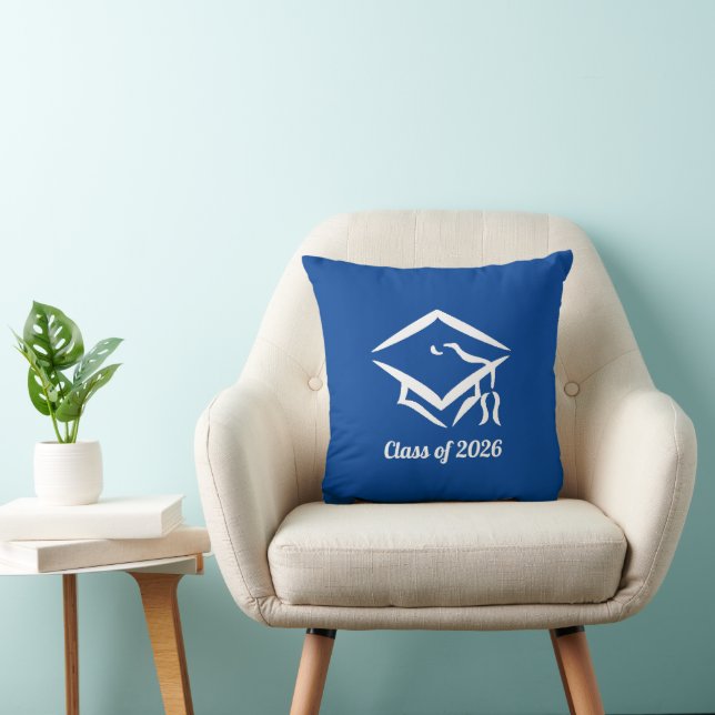 Almofada Turma de Graduação de 20?? BLUWHT Personalize Ano (Cadeira)