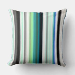 Almofada Turquesa, Abstrato azul e Cinza