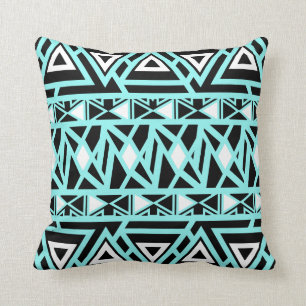 Almofada Turquesa tribal corajosa