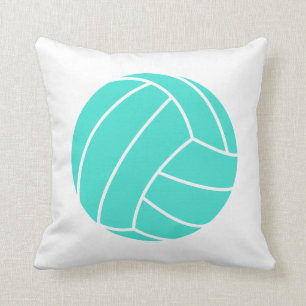 Almofada Turquesa; Voleibol Verde Azul