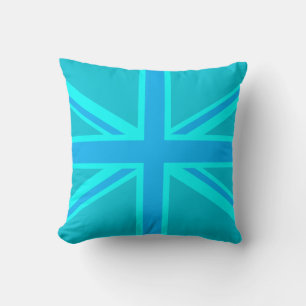Almofada Turquoise Union Jack British Flag