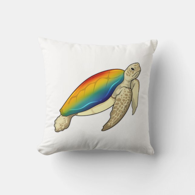 Almofada Turtle Rainbow (Frente)
