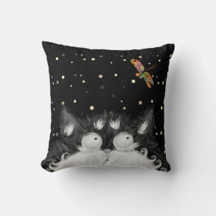 Almofada Tuxedo Cat Surpreendido pelo Travesseiro decorativ