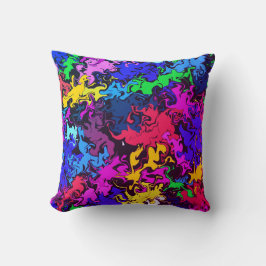 Almofada Twirls Coloridos abstrato / Miami /