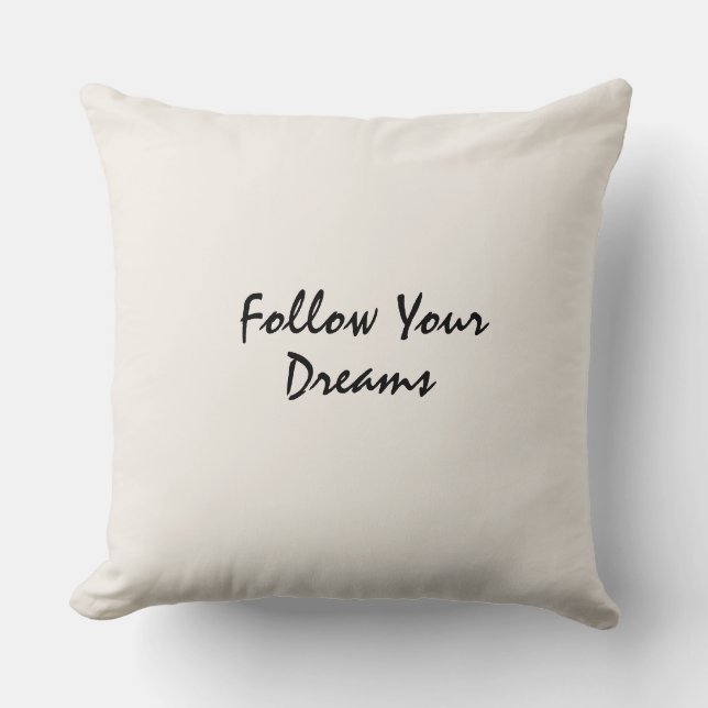 Almofada  Typography motivated elegant  quote (Frente)